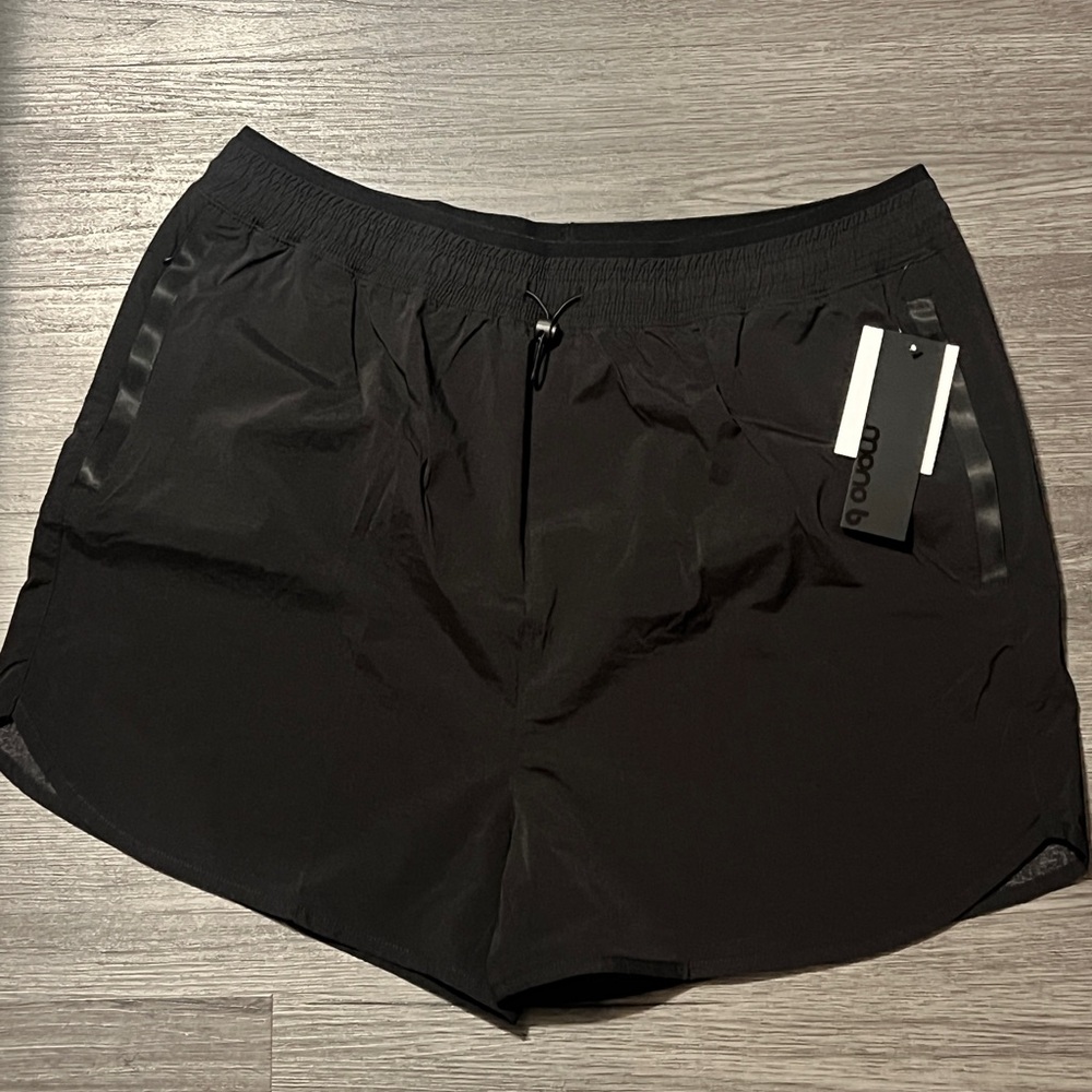 Mono B Black Athletic Shorts